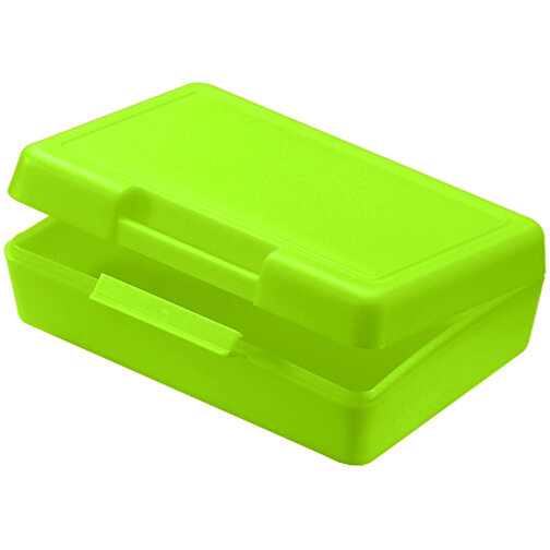 Vorratsdose 'Brunch-Box' , grasgrün, Kunststoff, 12,50cm x 4,00cm x 8,50cm (Länge x Höhe x Breite), Bild 1