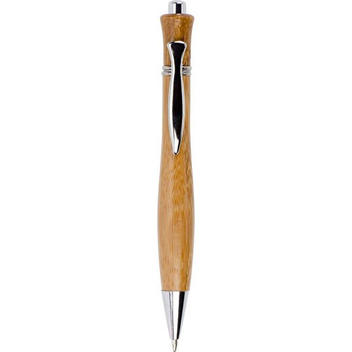 Kugelschreiber Aus Bambus Meera , braun, Metall, Bambus, , Bild 1