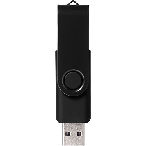 Rotate-Metallic 4 GB USB-Stick , schwarz MB , 4 GB , Kunststoff, Aluminium MB , 5,80cm x 1,00cm x 1,90cm (Länge x Höhe x Breite), Bild 5