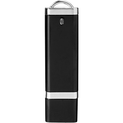 Flat 4 GB USB-Stick , schwarz MB , 4 GB , Kunststoff MB , 7,20cm x 0,70cm x 2,00cm (Länge x Höhe x Breite), Bild 3