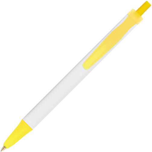 BIC® Clic Stic Kugelschreiber , BiC, gefr. gelb, Kunststoff, 1,20cm x 14,00cm (Länge x Breite), Bild 2