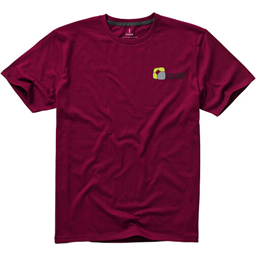 Nanaimo T-Shirt Für Herren , bordeaux, Single jersey Strick 100% BCI Baumwolle, 160 g/m2, L, , Bild 2