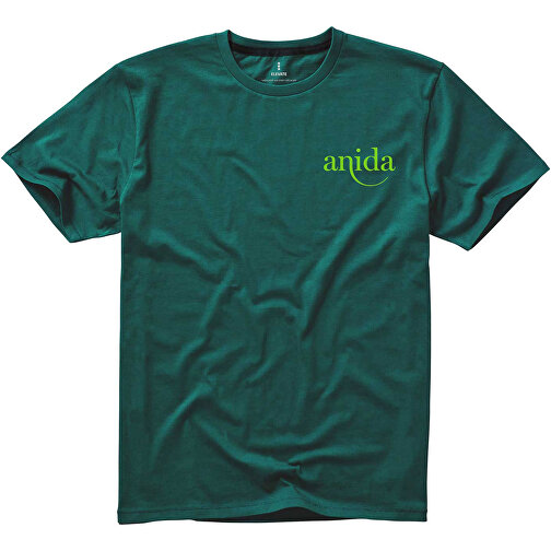 Nanaimo T-Shirt Für Herren , waldgrün, Single jersey Strick 100% BCI Baumwolle, 160 g/m2, XS, , Bild 2