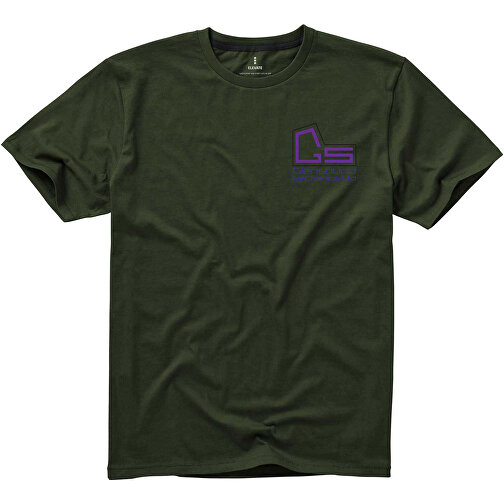 Nanaimo T-Shirt Für Herren , armeegrün, Single jersey Strick 100% BCI Baumwolle, 160 g/m2, M, , Bild 2