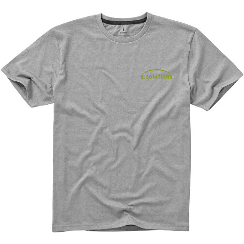 Nanaimo T-Shirt Für Herren , grau meliert, Single jersey Strick 90% Baumwolle, 10% Viskose, 160 g/m2, XS, , Bild 3