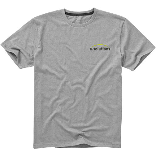 Nanaimo T-Shirt Für Herren , grau meliert, Single jersey Strick 90% Baumwolle, 10% Viskose, 160 g/m2, XXXL, , Bild 4