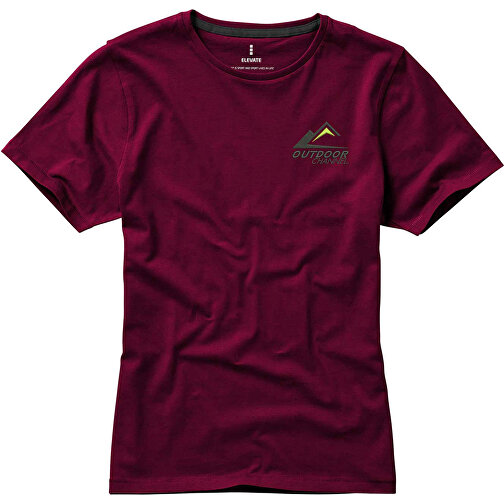 Nanaimo – T-Shirt Für Damen , bordeaux, Single jersey Strick 100% BCI Baumwolle, 160 g/m2, S, , Bild 4