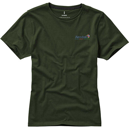Nanaimo – T-Shirt Für Damen , armeegrün, Single jersey Strick 100% BCI Baumwolle, 160 g/m2, S, , Bild 3