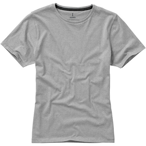 Nanaimo – T-Shirt Für Damen , grau meliert, Single jersey Strick 90% Baumwolle, 10% Viskose, 160 g/m2, M, , Bild 12