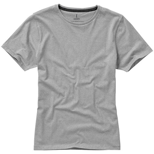 Nanaimo – T-Shirt Für Damen , grau meliert, Single jersey Strick 90% Baumwolle, 10% Viskose, 160 g/m2, XL, , Bild 7