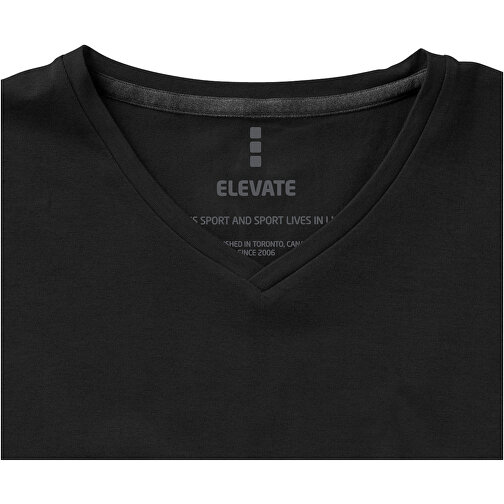 Kawartha T-Shirt Für Herren Mit V-Ausschnitt , Green Concept, schwarz, Single jersey Strick 95% Bio Baumwolle, 5% Elastan, 200 g/m2, XS, , Bild 6