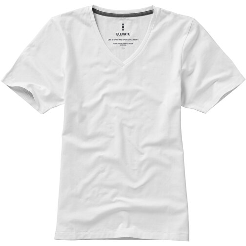 Kawartha T-Shirt Für Damen Mit V-Ausschnitt , Green Concept, weiss, Single jersey Strick 95% GOTS zertifizierte Bio Baumwolle, 5% Elastan, 200 g/m2, XS, , Bild 7