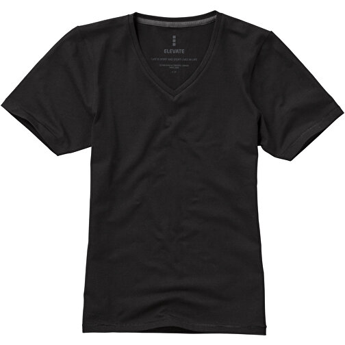 Kawartha T-Shirt Für Damen Mit V-Ausschnitt , Green Concept, schwarz, Single jersey Strick 95% Bio Baumwolle, 5% Elastan, 200 g/m2, XS, , Bild 7