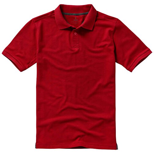 Calgary Poloshirt Für Herren , rot, Piqué Strick 100% BCI Baumwolle, 200 g/m2, XS, , Bild 14