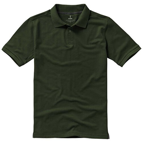Calgary Poloshirt Für Herren , armeegrün, Piqué Strick 100% BCI Baumwolle, 200 g/m2, XS, , Bild 9