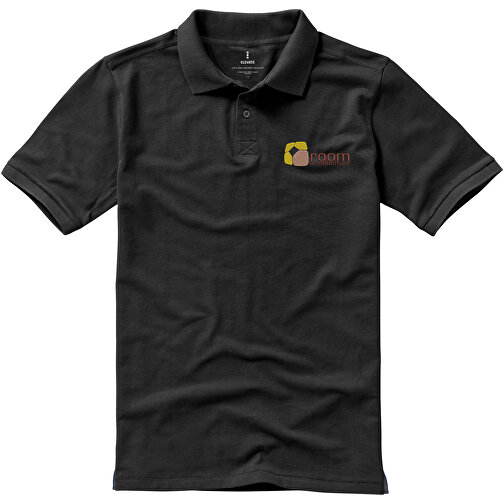 Calgary Poloshirt Für Herren , anthrazit, Piqué Strick 100% BCI Baumwolle, 200 g/m2, XS, , Bild 4