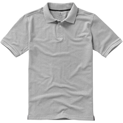 Calgary Poloshirt Für Herren , grau meliert, Piqué Strick 90% Baumwolle, 10% Viskose, 200 g/m2, XS, , Bild 3