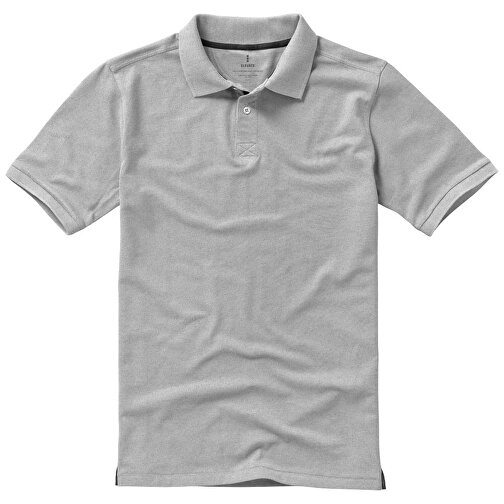 Calgary Poloshirt Für Herren , grau meliert, Piqué Strick 90% Baumwolle, 10% Viskose, 200 g/m2, M, , Bild 15