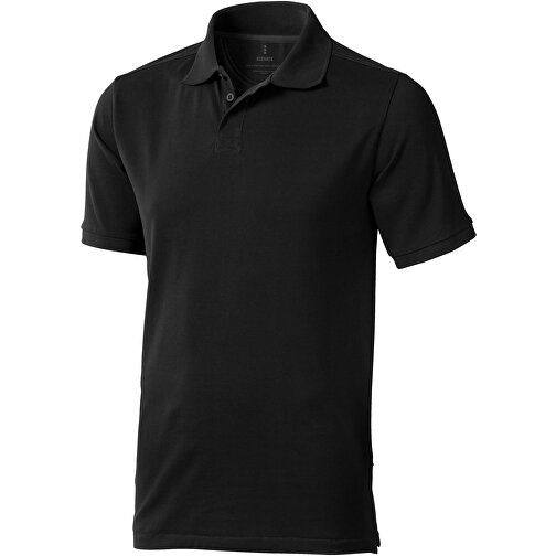 Calgary Poloshirt Für Herren , schwarz, Piqué Strick 100% BCI Baumwolle, 200 g/m2, XS, , Bild 1
