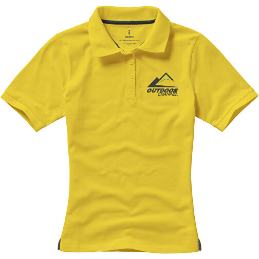 Calgary Poloshirt Für Damen , gelb, Piqué Strick  Baumwolle, 200 g/m2, XL, , Bild 4