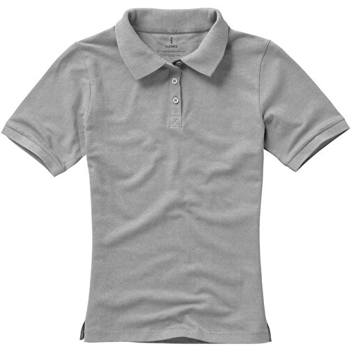 Calgary Poloshirt Für Damen , grau meliert, Piqué Strick 90% Baumwolle, 10% Viskose, 200 g/m2, XS, , Bild 11