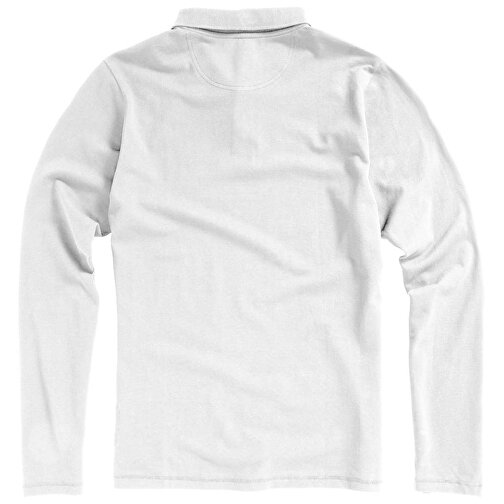 Oakville Langarm Poloshirt Für Herren , weiß, Piqué Strick 100% BCI Baumwolle, 200 g/m2, XXL, , Bild 16