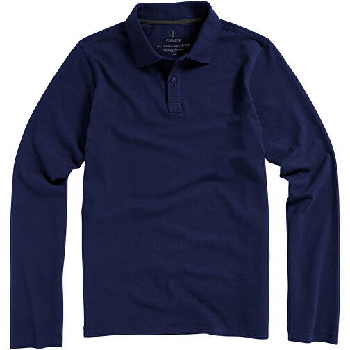 Oakville Langarm Poloshirt Für Herren , navy, Piqué Strick 100% BCI Baumwolle, 200 g/m2, XS, , Bild 11