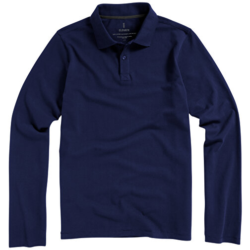 Oakville Langarm Poloshirt Für Herren , navy, Piqué Strick 100% BCI Baumwolle, 200 g/m2, XS, , Bild 21