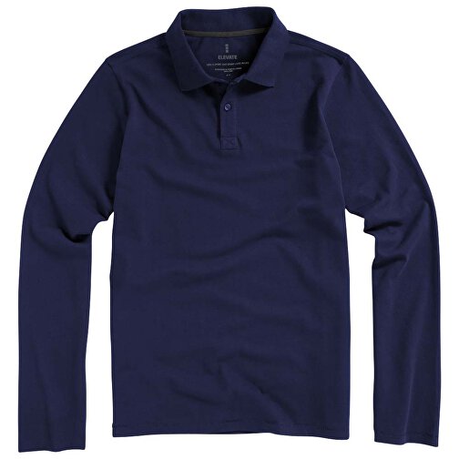 Oakville Langarm Poloshirt Für Herren , navy, Piqué Strick 100% BCI Baumwolle, 200 g/m2, XS, , Bild 24