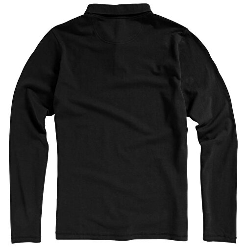 Oakville Langarm Poloshirt Für Herren , schwarz, Piqué Strick 100% BCI Baumwolle, 200 g/m2, S, , Bild 8
