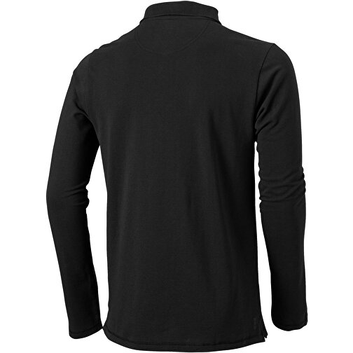 Oakville Langarm Poloshirt Für Herren , schwarz, Piqué Strick 100% BCI Baumwolle, 200 g/m2, XL, , Bild 7