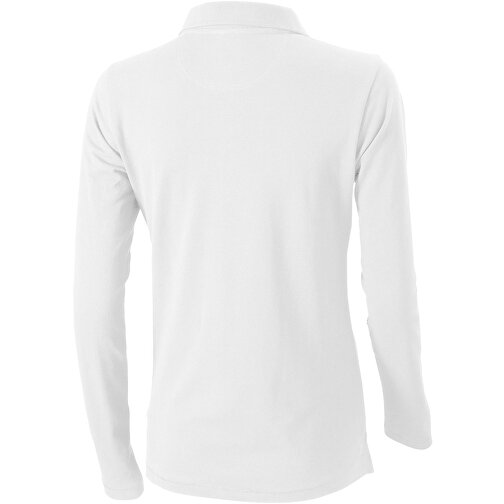 Oakville Langarm Poloshirt Für Damen , weiß, Piqué Strick 100% BCI Baumwolle, 200 g/m2, L, , Bild 7