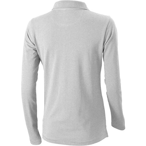 Oakville Langarm Poloshirt Für Damen , grau meliert, Piqué Strick 90% Baumwolle, 10% Viskose, 200 g/m2, XS, , Bild 7