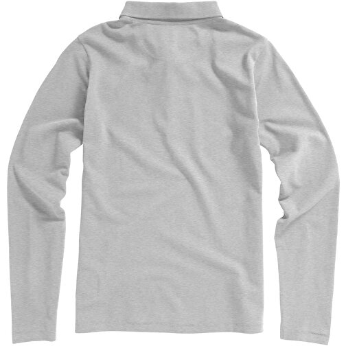 Oakville Langarm Poloshirt Für Damen , grau meliert, Piqué Strick 90% Baumwolle, 10% Viskose, 200 g/m2, M, , Bild 15