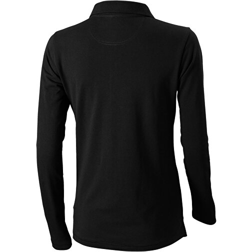 Oakville Langarm Poloshirt Für Damen , schwarz, Piqué Strick 100% BCI Baumwolle, 200 g/m2, XL, , Bild 7