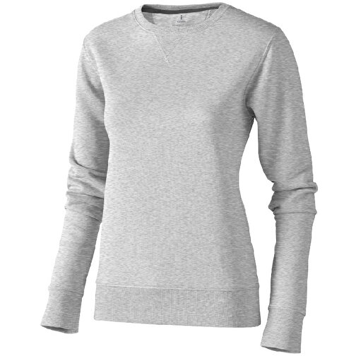Surrey Sweatshirt Mit Rundhalsausschnitt Unisex , grau meliert, Strick 82% Baumwolle, 10% Viskose, 8% Polyester, 300 g/m2, XS, , Bild 3