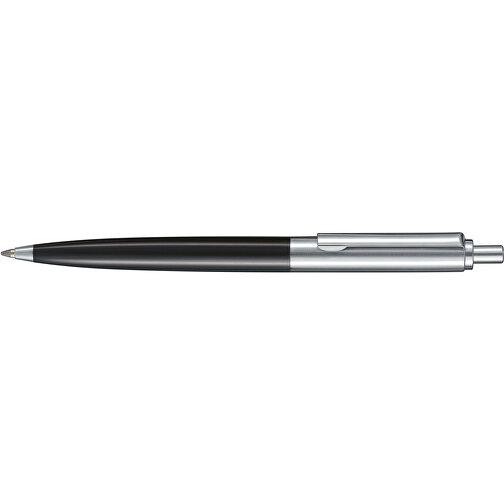 Kugelschreiber KNIGHT , Ritter-Pen, schwarz, ABS + Metall, 13,40cm (Länge), Bild 3