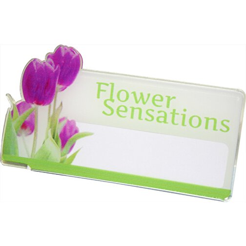Badge acrylique secteur floral, Image 2