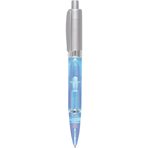Kugelschreiber LUXOGRAPH LIGHT , blau, silber, Kunststoff, 14,00cm (Höhe), Bild 1