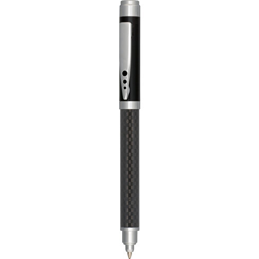 Kugelschreiber CARBONIUM , schwarz, Messing, 16,00cm x 3,00cm x 3,00cm (Länge x Höhe x Breite), Bild 1