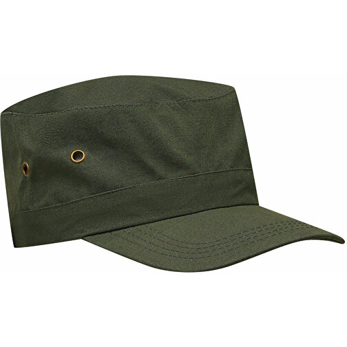 Military-Cap SOLDIER , dunkelgrün, 100% Baumwolle, 250 g/m², 1,00cm (Länge), Bild 2