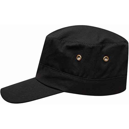 Military-Cap SOLDIER , schwarz, 100% Baumwolle, 250 g/m², 1,00cm (Länge), Bild 5