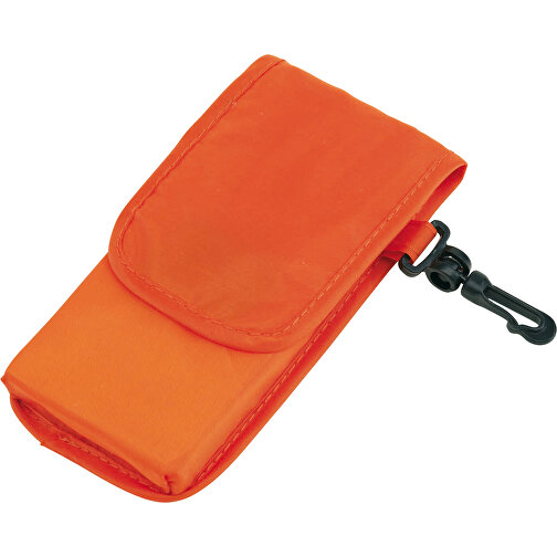 Einkaufstasche SHOPPY , orange, 190T Polyester, 38,00cm x 42,00cm (Länge x Breite), Bild 1