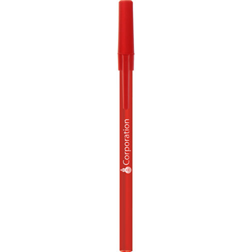 BIC® Round Stic® Kugelschreiber , BiC, rot, Kunststoff, 1,20cm x 15,00cm (Länge x Breite), Bild 6