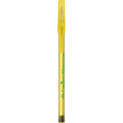 BIC® Round Stic® Kugelschreiber , BiC, gefr. gelb, Kunststoff, 1,20cm x 15,00cm (Länge x Breite), Bild 4