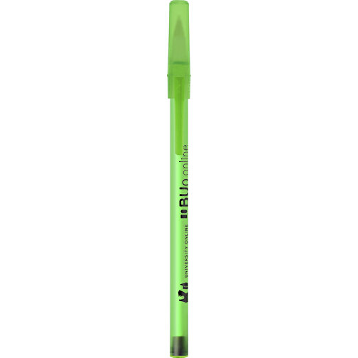 BIC® Round Stic® Kugelschreiber , BiC, gefr. grün, Kunststoff, 1,20cm x 15,00cm (Länge x Breite), Bild 4