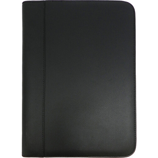 Schreibmappe A4 Mit RV , schwarz, Lederähnliches Felina Material, 35,00cm x 3,00cm x 26,00cm (Länge x Höhe x Breite), Bild 2