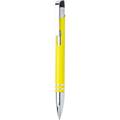 Kugelschreiber Fokus , gelb, Aluminium, 13,50cm (Breite), Bild 1