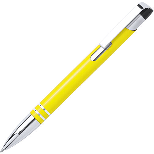 Kugelschreiber Fokus , gelb, Aluminium, 13,50cm (Breite), Bild 2
