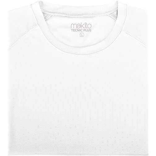 Erwachsene T-Shirt Tecnic Plus , weiss, 100% Polyester 135 g/ m2, L, , Bild 1
